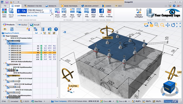 anchor bolt design software free download